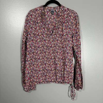 Blusa Feminina Lucky Brand Colorida Animal Estampa Floral - Tamanho Grande - Cottagecore - Imagem 1 de 4