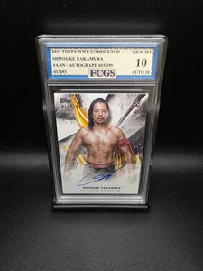 Shinsuke Nakamura #A-SN (2019) Topps WWE Undisputed Auto /199 - Graded 10 [FCGS] - Picture 1 of 2