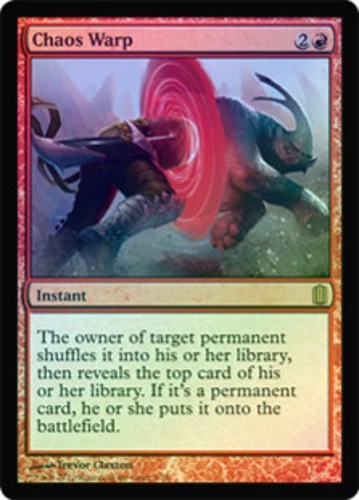 MTG Chaos Warp - Foil, Light Play, English Commander's Arsenal (Foil) - Image 1 of 1