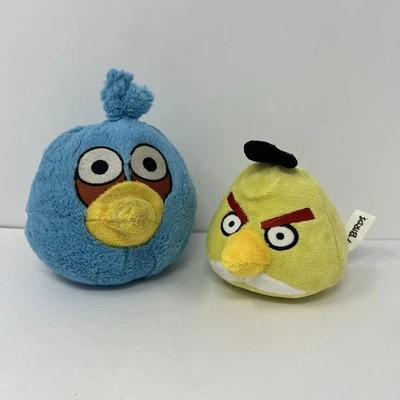 Angry Birds Blue Jay Chuck Yellow bird Plush Stuffed Animal Commonwealth Toys - Image 1 of 4