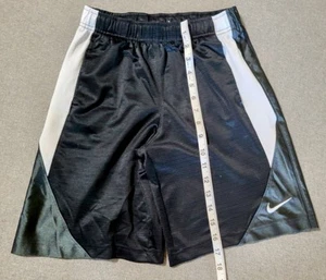 Nike Youth Medium Black Shorts with Gray and White Accents - Picture 1 of 3