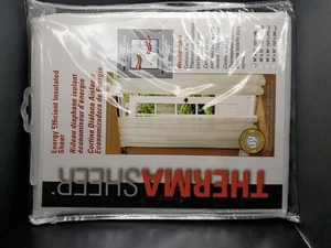 Commonwealth ThermaSheer Weathershield Insulated Energy-Saving Sheer 63 inch NEW - Picture 1 of 7