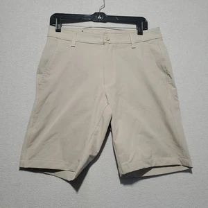 Under Armour UA Shorts Mens 32 Tan Performance Stretch Golf Office Wick Tech Dad - Picture 1 of 10