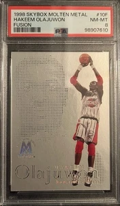 1998 Skybox Molten Metal Fusion #10F Hakeem Olajuwon The Dream PSA 8 NM-MT - Picture 1 of 2