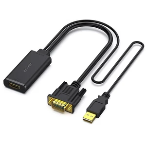 BENFEI Adattatore da VGA a HDMI, Convertitore 1080P con Audio da Nero  - Foto 1 di 7