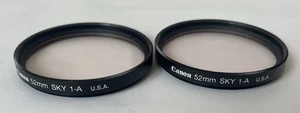 CANON  52mm  SKY 1-A  filter  skylight  U.S.A. Set of 2 - Picture 1 of 5