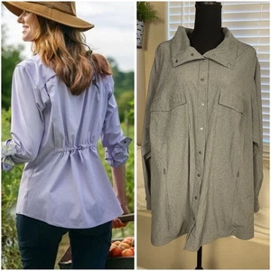 Duluth Trading Company Sol Survivor Tunic Top Size XXL Sun Protection Gray - Picture 1 of 8