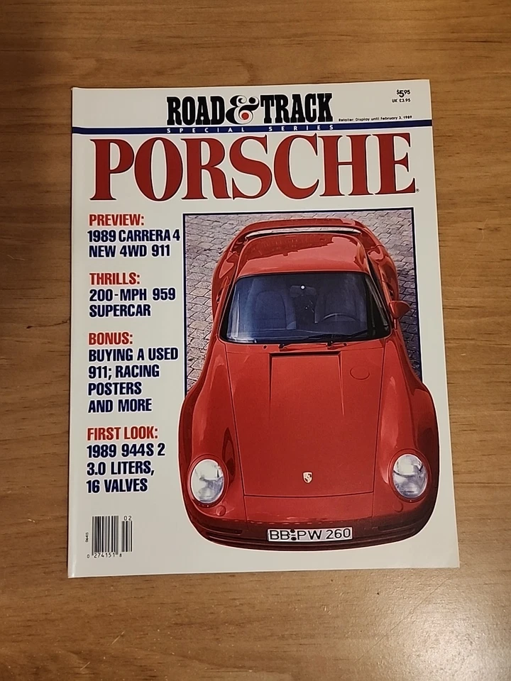 Road & Track Special Series Porsche 1989 Foto 1 de 3