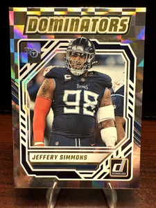 Jeffery Simmons Dominators Holo Insert-2025 Panini Donruss Tennessee Titans NFL - Picture 1 of 2