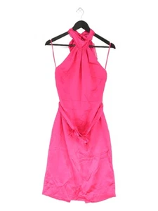 FWM (Fenn Wright Manson) Women's Midi Dress UK 10 Pink 100% Silk A-Line - Picture 1 of 5