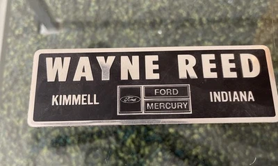 Vintage Wayne Reed Ford Kimmel IN Car Emblem Dealership Badge Mercury - Image 1 of 4