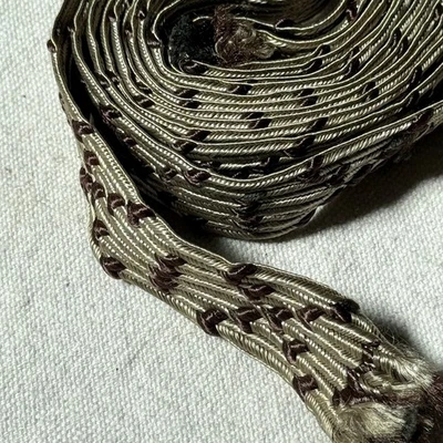 Borde de seda trenzado gris 2 tonos de colección 3/4" 2 paquetes 4 yardas + 2 yardas Foto 1 de 4