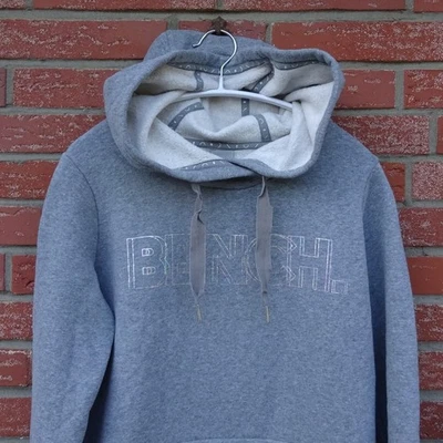 NEUw.☆Gr. M☆BENCH.☆Damen Kapuzenpullover Hoodie & Kängurutasche☆Grau☆s. Maße - Bild 1 von 4