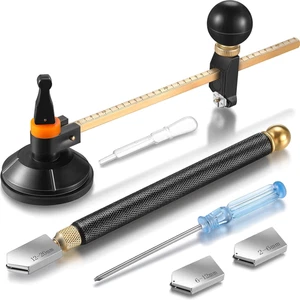 6 Pieces Glass Cutter Tool Set Includes Pencil Style Cutting Tool 11.8 Inch/ 30 - Picture 1 of 12
