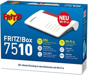 AVM FRITZ!Box 7510 WI-FI 6 Router (WLAN AX, 600 MBit/s 2,4GHz) "WIE NEU" - Bild 1 von 3
