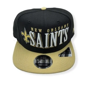 New Era New Orleans Saints 9Fifty Jumbo B1 High Crown Adjustable Snapback Hat - Picture 1 of 6