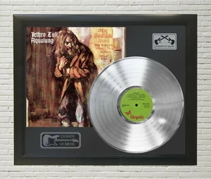 Jethro Tull - Aqualung Silver Framed LP Reproduction Signature Display "M4" - Picture 1 of 4