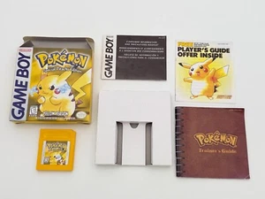 Pokemon Yellow Version: Special Pikachu Edition (Game Boy) Complete * WHITE "E" - Picture 1 of 23
