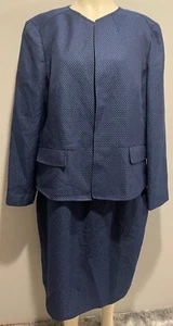 Conjunto de 2 piezas falda traje Le Suit talla 18 ($128) vestido/oficina de negocios/trabajo - Imagen 1 de 7
