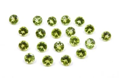 2.5 Cts 70 Stück Natürlich Peridot Rund Schliff Menge Lose Edelstein 2 MM P-1794 - Bild 1 von 4