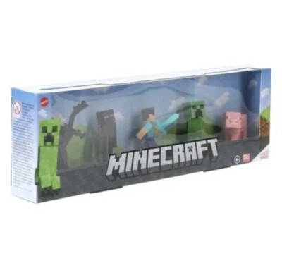 Minecraft Micro Colección Coleccionable Juego de 5 Figuras con Ender Dragon NUEVO Foto 1 de 3