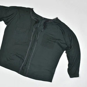 Blusa Camisa ARMANI Para Mujer De Gran Tamaño Viscosa Verde Emporio Giorgio Talla S-L - Imagen 1 de 8