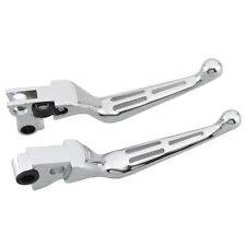 2x Chrome Hand Levers Clutch Brake Lever For Harley Sportster XL Glide/ Softail