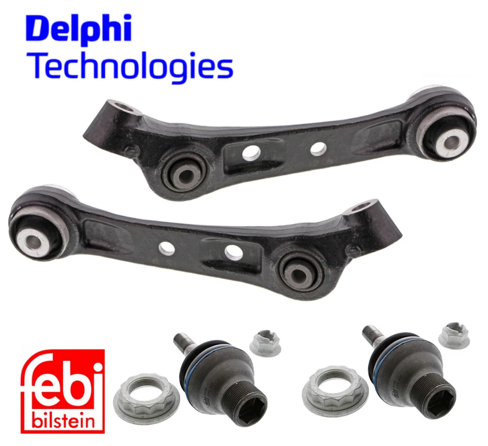 Front Lower Control Arm Rearward + Ball Joint Lt & Rt 4pcs OE Spec for BMW - Imagem 1 de 1