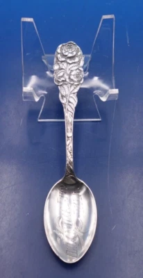 Antigua cuchara de recuerdo de plata esterlina Oklahoma City en rosa de Watson 5 1/8" Foto 1 de 4