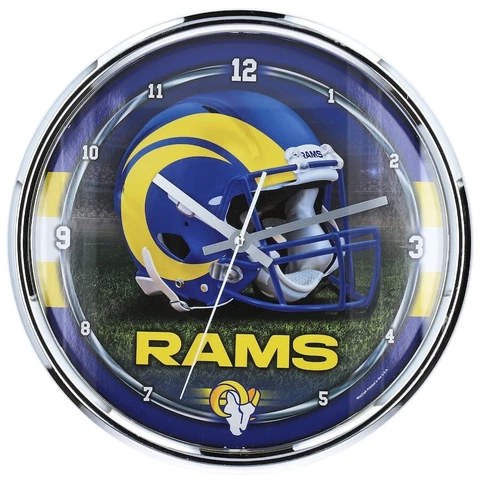 Los Angeles Rams WinCraft Chrome Wall Clock Cover
