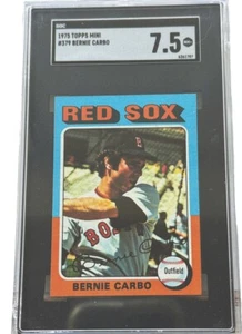 1975 TOPPS MINI # 379 BERNIE CARBO,RED SOX-SGC 7.5+++++VERY LOW POP BEAUTY ! - Picture 1 of 1