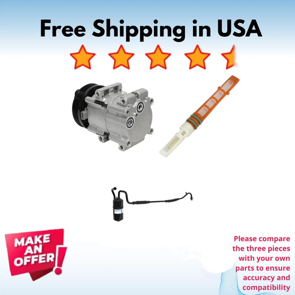 Kit Compresor A/C Fit Ford Sable 1996-2000, Mercury Sable 1996-1999 Foto 1 de 4