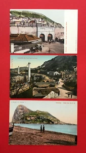 3 x Postal GIBRALTAR alrededor de 1910 Moorish Mark, Casemates Gates und Rocks (51369 - Imagen 1 de 2