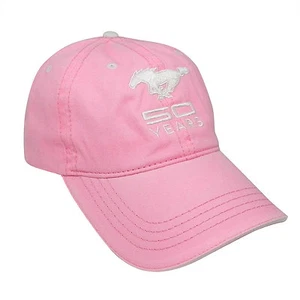 Ford Mustang 50th Years Anniversary Pink Baseball Hat - Picture 1 of 3