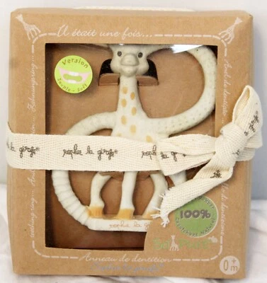 Pottery Barn Baby teether Sofie Giraffe Shower Gift Infant Toy Soft Version Rubb - Image 1 of 4