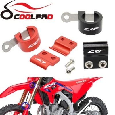 For HONDA CRF250R/X CRF450R/X CRF150R Front Brake Hose Guide Clamps Holder - Image 1 of 4