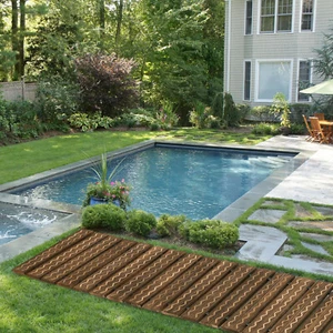 6/8/10FT Wooden Garden Pathway Outdoor Walkway Cedar Garden Patio Path Decor  - Picture 1 of 20