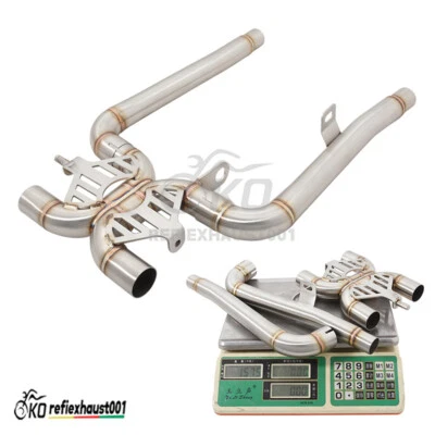 For Triumph Bonneville T100 T120 2021-2024 Mid Exhaust Link Pipe Connect XL-Pipe - Image 1 of 4