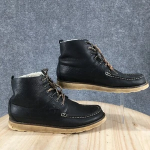 Botas Pointer Para Hombres 12 Calum Aislado Cordones Invierno Botín al Tobillo Cuero Negro - Imagen 1 de 23