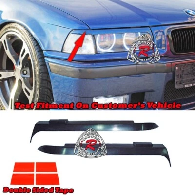 Se adapta a 92-99 BMW E36 serie 3 2/4 puertas estilo Kamei párpados superiores cejas (ABS) Foto 1 de 2