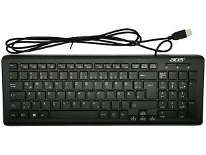 Acer Aspire Z3-605 ZC-605 AT3-710 AT3-715 tastiera cablata USB nero tedesco