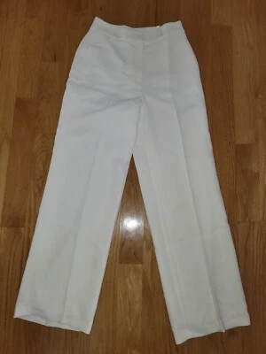 Ted Baker Women's High-Waist Polyester  Wide Leg Trouser, White, Size 2 (US 6) - Image 1 of 4