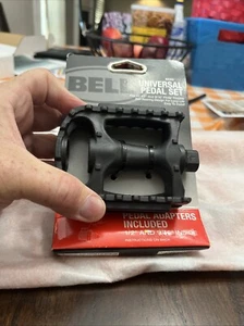 Bell Kicks 350 Universal Bicycle Pedal Set Fits 1/2" - 9/16" Black Bike NEW - Picture 1 of 4