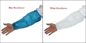 Disposable Oversleeves, Polyethylene, Size: 18", 2 Mil, Choose Your Color & Pack - Picture 1 of 3
