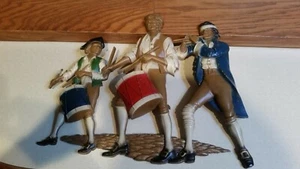 VTG SEXTON SPIRIT OF '76 METAL WALL PLAQUE REVOLUTIONARY SOLDIERS DRUMMERS, FIFE - Picture 1 of 8