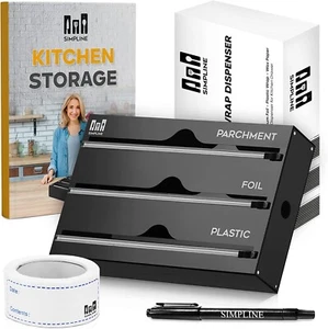 Wrap Dispenser with Cutter 3-in-1 Acrylic Foil Dispenser for Aluminum  -ST - Picture 1 of 6