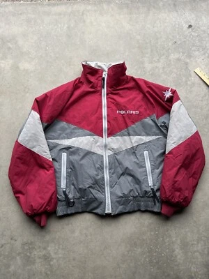 VTG Polaris Coat Jacket Red Gray Snowmobile Gear USA Union Made Mens Medium Red - Image 1 of 4