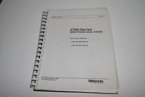 TEKTRONIX 2780-SERIES SPECTRUM ANALYZERS OPERATOR'S MANUAL (BOOK 396) - Picture 1 of 1
