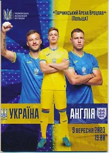 UKRAINE v England (Euro 2024 Qualifier in Wroclaw) 2023 - official programme - Picture 1 of 1