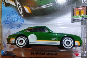 HOT WHEELS Porsche 16/250 '96 Porsche Carrera 1/5 Green 2020 HW - Picture 1 of 15